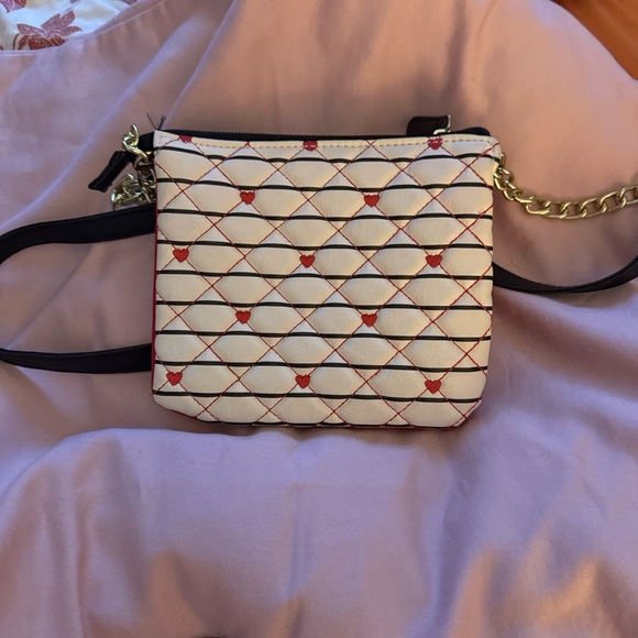 Betsey Johnson Crossbody Bag - Cream and Red - Picture 2 of 4